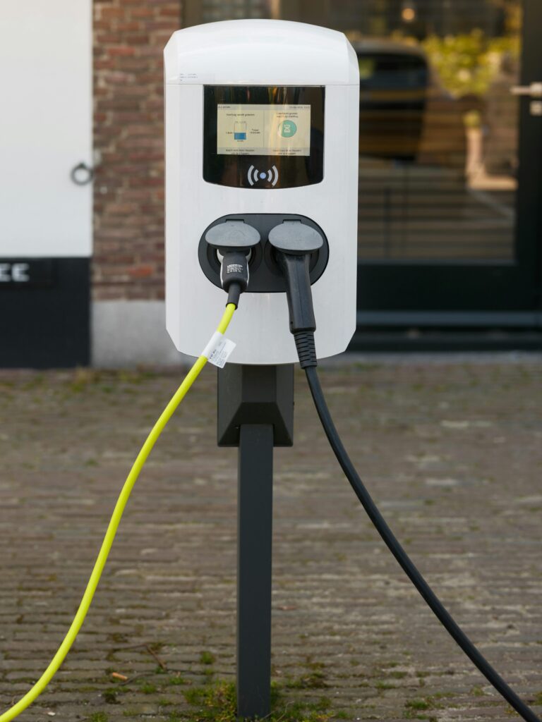 image of an EV charging station